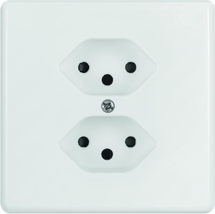 Actual product image Hager UP socket 2xT13 ws