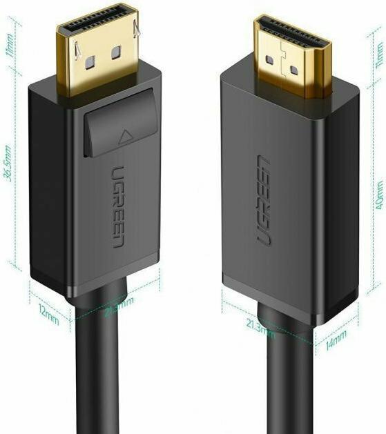 Produktbild Ugreen Display Port – HDMI (3 m, DisplayPort, HDMI)
