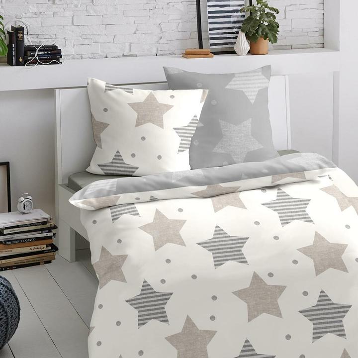 Produktbild Traumschlaf Sterne (Bettwäsche Set, 80 x 80 cm, 240 x 220 cm)