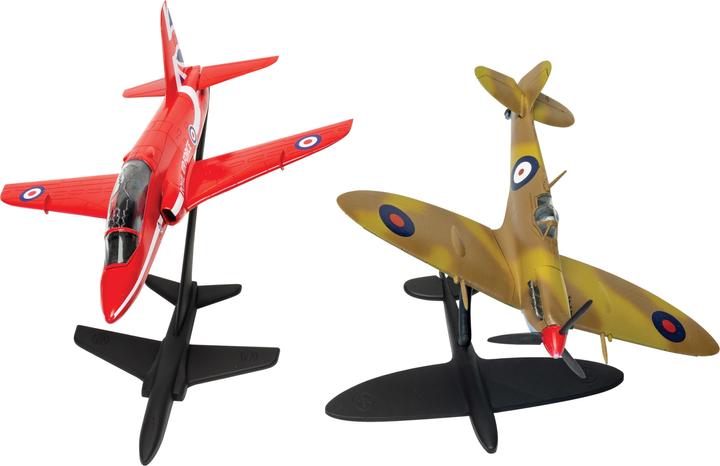 Actual product image Airfix Kit Set Best of British Spitfire & Hawk 1:72