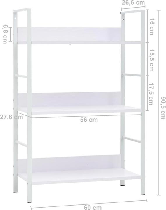 Produktbild VidaXL Regal (60 x 27,6 x 90,5 cm)