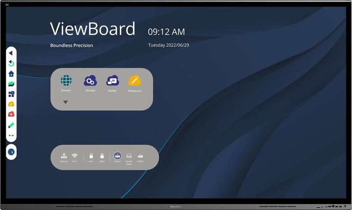 Actual product image Viewsonic IFP7562, 189.2 cm (74.5"), 3840 x 2160 pixels, 4K Ultra HD, 3.5 mm, 15 W, 15 W (3840 x 2160 Pixels, 75")