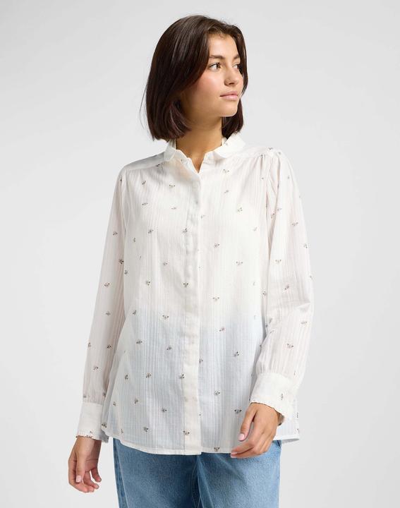 Lee Langarmhemd Shirred Blouse