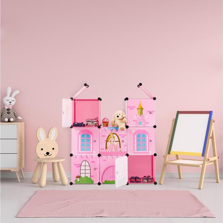 Image du produit Relaxdays Étagère de rangement Castle à emboîtement