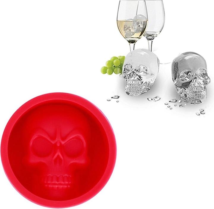 König Design Silikon Eiswürfelform Totenkopf Skull Eiswürfel Eis für Whiskey Wein Bar Party
