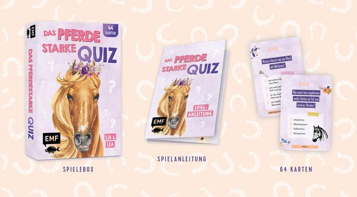 Actual product image Card game: The horsy quiz from the popular social media stars Lia and Lea - # pon (German)