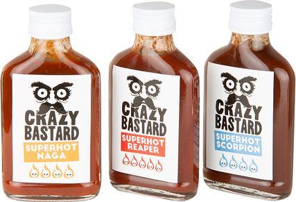 Image du produit Crazy Bastard Sauce Sauces Crazy Bastard, 3 x 100 ml (860 g)