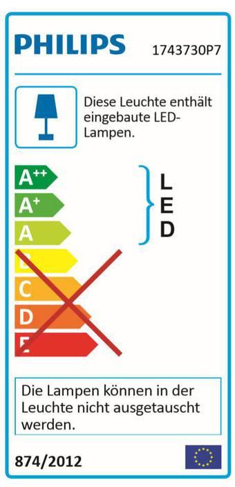 Energie-Label Philips Hue Calla Erweiterung (640 lm, IP65)