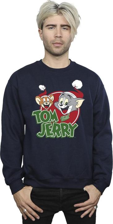 Immagine prodotto Tom & Jerry Christmas Hat Logo Felpa Uomo (XL)