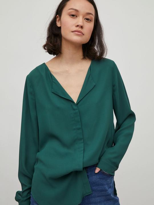 Image du produit Vila Chemise à col fendu High Low (S)
