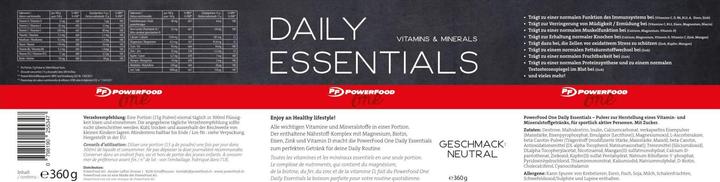 Actual product image PowerFood One Daily Essentials (360g tin) (Neutral, 1 pcs., 360 g)