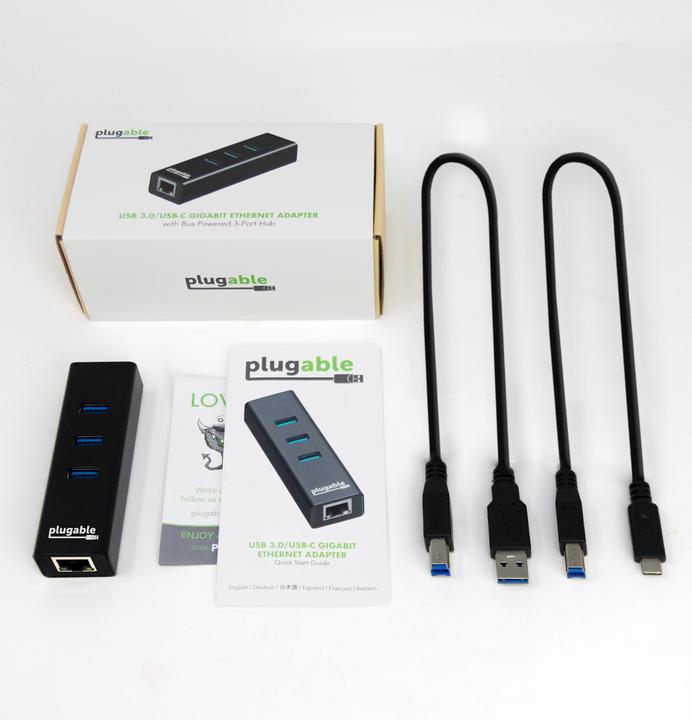 Produktbild Plugable 3 port USB 3.0 Bus Powered Hub (USB-C)