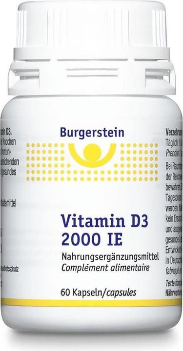 Produktbild Burgerstein Vitamin D3 2000 IE (60 Stück, Kapseln, 23 g)