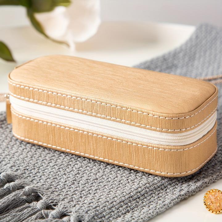 Immagine prodotto Only-Bags.Store Travel Jewelry Box, Portable Jewelry Case, PU Jewelry Box, Small Jewelry Container, Jewelry Boxes