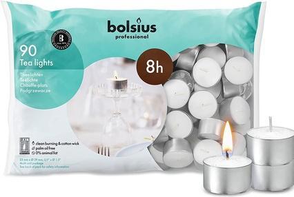 Produktbild Multi 90 Bolsius Long Burn 8 Hour Tea Lights Professional Tealights Kerzen