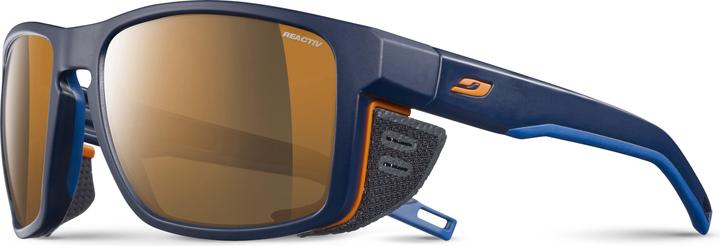 Actual product image Julbo Mens Shield Cameleon Sports Glasses (Blue matt, photocromatic)