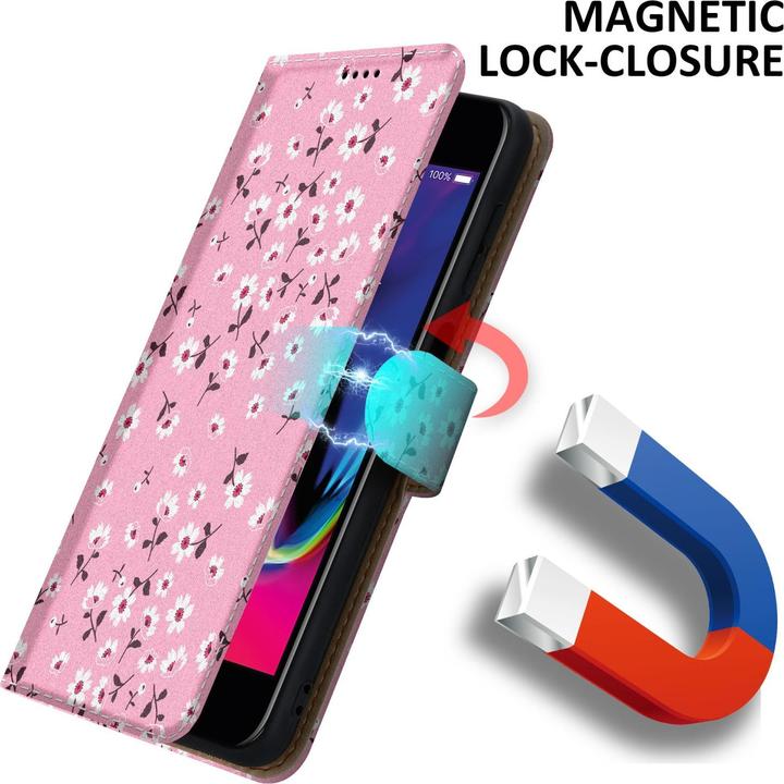 Actual product image Cadorabo Book cover with print (Apple iPhone SE (2nd Gen), Apple iPhone 7)