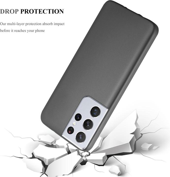 Actual product image Cadorabo TPU Matt Metallic Sleeve (Samsung Galaxy S22 Ultra)