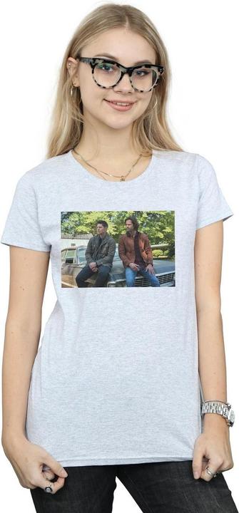 Actual product image Supernatural Womens/Ladies Impala Brothers Cotton T-Shirt (M)