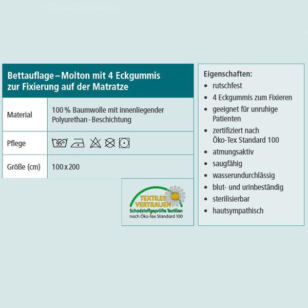 Produktbild Suprima Molton Bettauflage mit 4 Eckgummis (1 x)