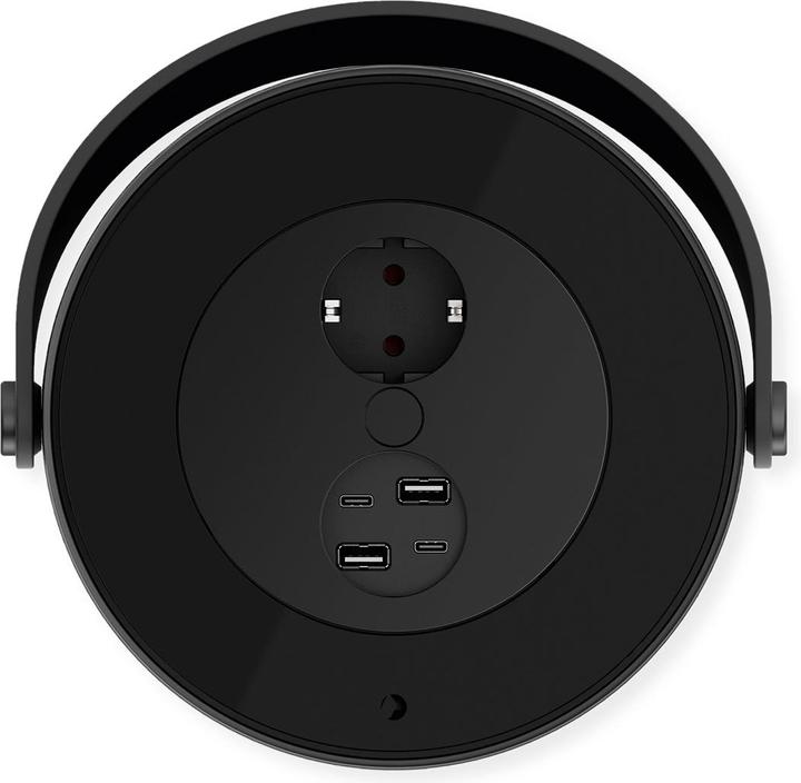 Produktbild Bachmann mov:e power unit 1xcee7/3 2xusb a/c220w alu black (5 x, CEE 7/3, USB-C, USB-A, 1.50 m)