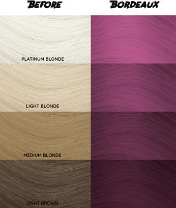 Actual product image Crazy Color Renbow Semi-Permanent Hair Color Dye bordeaux 51-100 ml, 1 pack (1 x 115 g) (51-100)