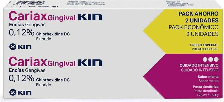 Actual product image KIN Hygiene Cariax Gingival Toothpaste Set 2 Pieces (250 ml)