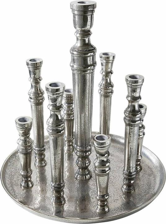 Image du produit Loberon Bougeoir Calcot argent antique (42 x 38 cm)