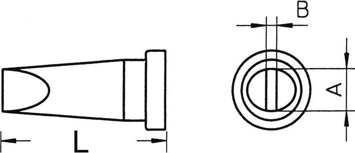 Actual product image Weller Erem Soldering tip LT H (Soldering tip)