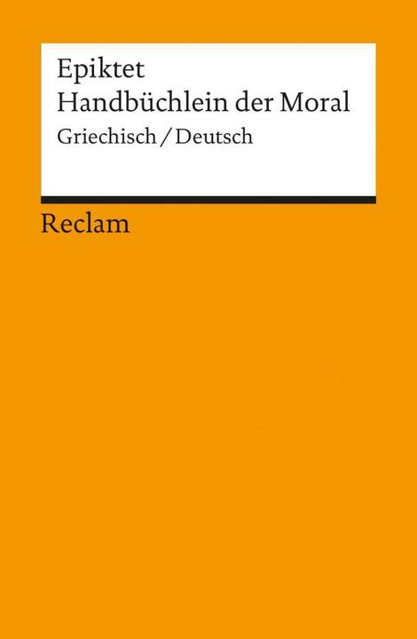 Produktbild Handbüchlein der Moral (Deutsch, Epiktet, 1992)