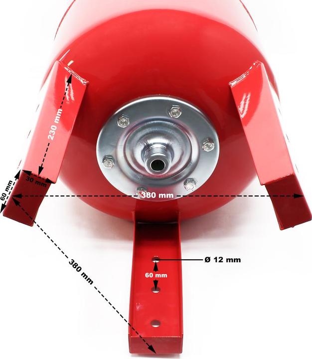 Image du produit Wiltec 100Litres Réservoir pression à vessie pour la surpression domestique cuve ballon, suppresseur pompe (Pompe à eau domestique)