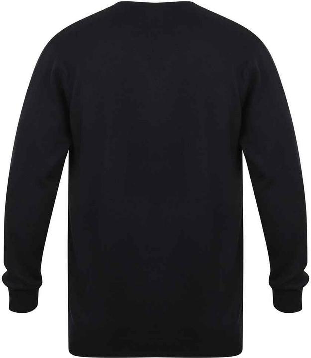 Actual product image Henbury Mens Cotton Acrylic V Neck Sweatshirt (M)