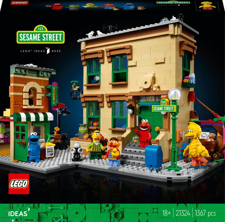Produktbild LEGO 123 Sesame Street (21324, LEGO Ideas, LEGO Seltene Sets)