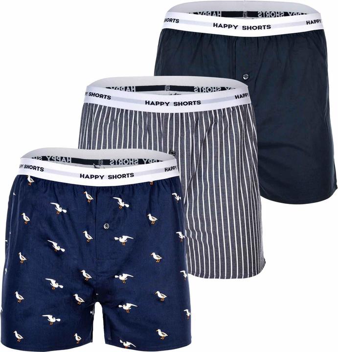 Produktbild Happy shorts Web-Boxershorts Casual Bequem sitzend (L, 3er Pack)