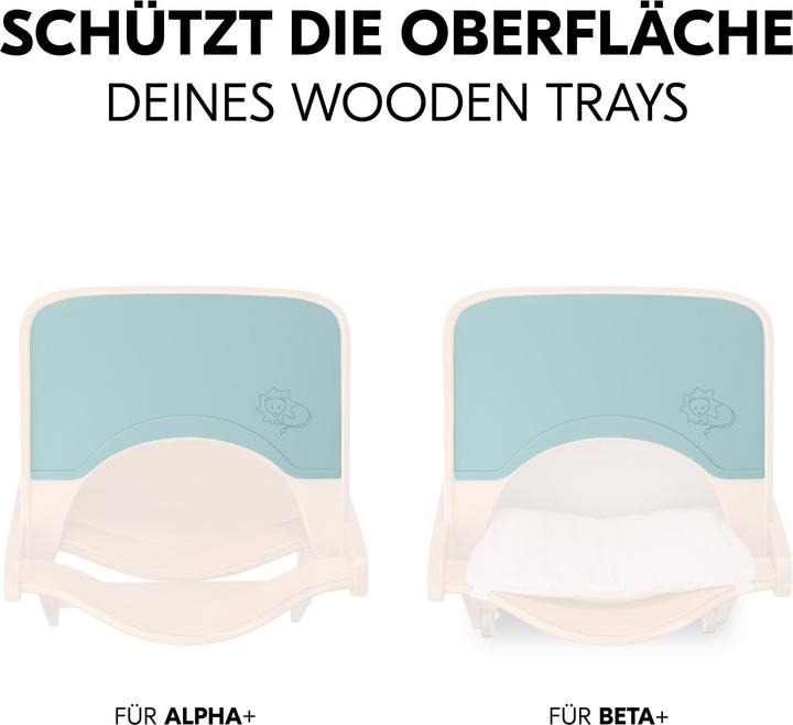 Actual product image Hauck Highchair Wooden Tray Mat Lion Mint