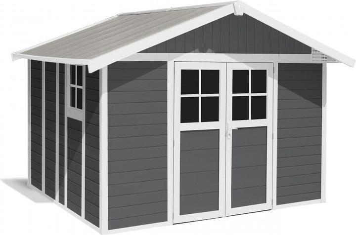 Immagine prodotto Grosfillex Casetta da giardino Deco H 11 XL 315 x 355,5 cm grigio-bianco
