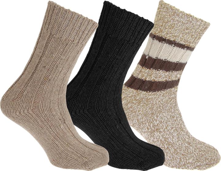 Immagine prodotto Floso - Calzini in misto lana (3 paia) - Adulti/Unisex (confezione da 3, 37 - 42)