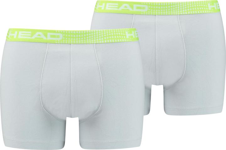 Actual product image Head Men's Seasonal Boxer Briefs, Grey/Light Green, M (M)