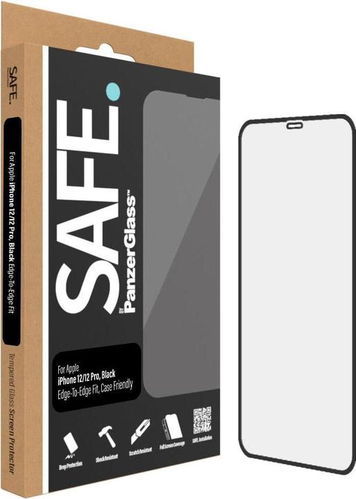 Actual product image Safe. Screen protector Case Friendly (1 Piece, Apple iPhone 12, Apple iPhone 12 Pro)