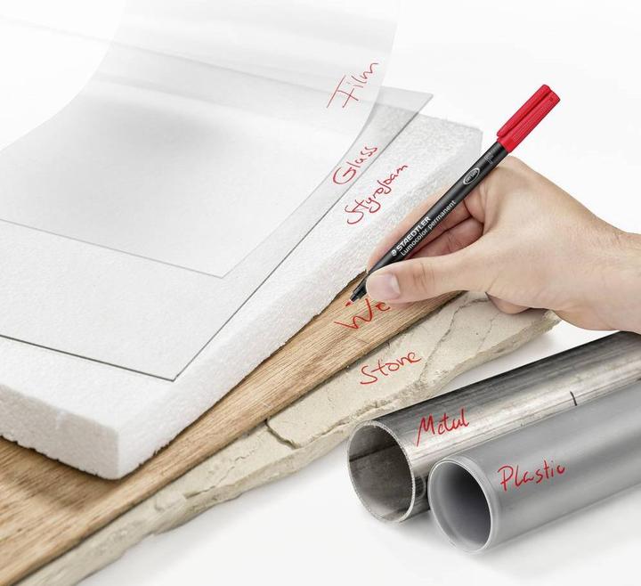 Actual product image Staedtler Lumocolor permanent pen 318 Permanent universal pens F (6 colours, 0.60 mm, 1 x)