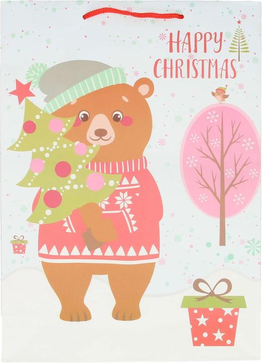 Actual product image No Name Gift Bag Christmas Hedgehog, 34cm (Gift bag)