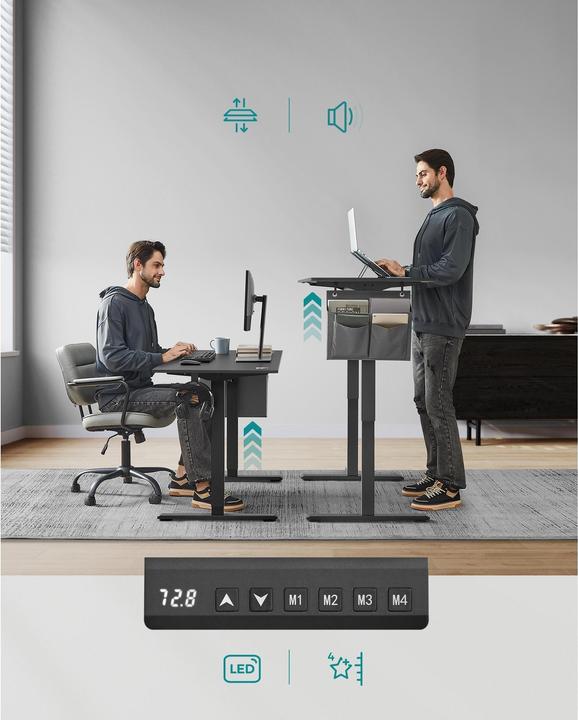 Actual product image Songmics Stehtisch (120 x 60 x 72 cm)