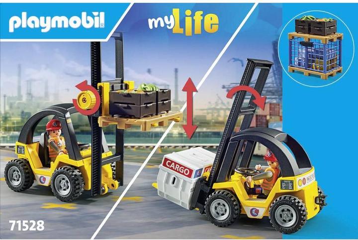 Actual product image Playmobil 71528 Forklift truck with freight (71528, Playmobil My Life)