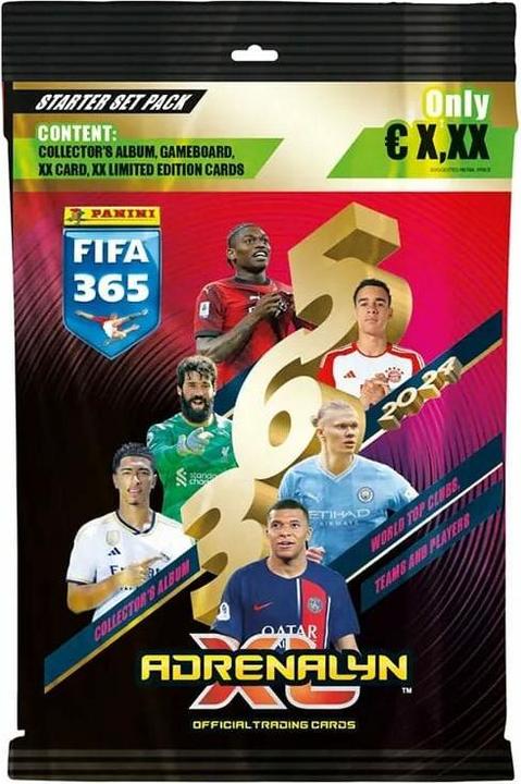 Immagine prodotto Panini FIFA 365 Adrenalyn XL 2024 cartoni da collezione Starter Pack *ALLEMAND* (Tedesco, Pacchetto Booster)
