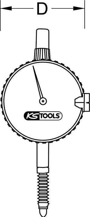 Actual product image KS Tools Precision dial indicator (1 cm)