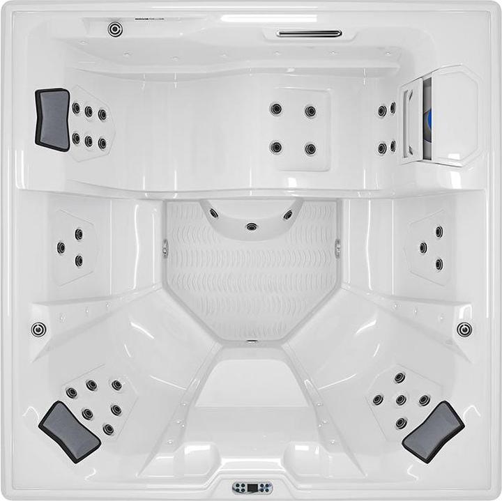 Actual product image Home Deluxe Outdoor whirlpool TEAM-STAR, 34 massage jets LED, steps and thermal cover, 5 persons (5 pers.)