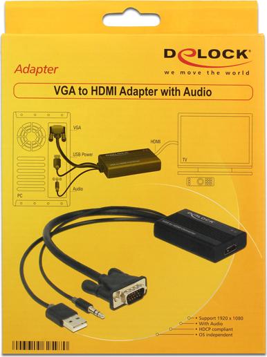Produktbild Delock VGA zu (HDMI, 25 cm)