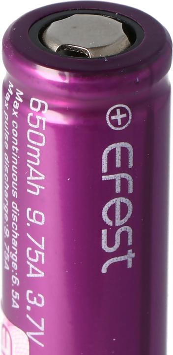 Actual product image Efest IMR 14500 (Pluspol flach) (1 pcs., 14500, 650 mAh)