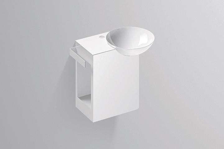 Immagine prodotto Alape Lavabo WP.INSERT2, L:485mm, A:471mm, P:321mm, bacinella bianca, vasca destra, con foro per rub
