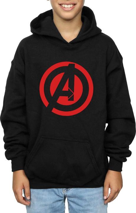 Produktbild Jungen Avengers Assemble Solid A Logo Hoodie (152, 158)